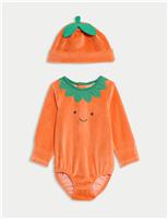 2pc Cotton Rich Pumpkin Outfit (0-24 Mths)