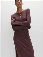 Jersey Cosy Midi Column Dress