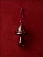 Glass Hanging Mushroom Decoration