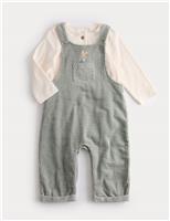 2pc Peter Rabbit Cord Dungarees and Top Outfit (0 Mths-3 Yrs)