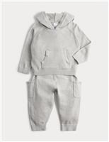 Knitted Hooded Top & Jogger Outfit (0 Mths-3 Yrs)