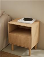 Fluted Bedside Table