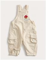 Pure Cotton Cord Mushroom Dungarees (0 Mths - 3 Yrs)