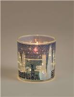 London Light Up Candle