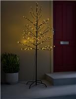 6ft Pre-Lit Outdoor Twig Tree