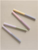 Set of 4 Pastel Dinner Candles