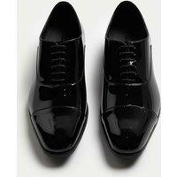 Autograph Patent Leather Oxford Shoes Black