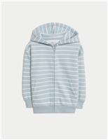 Cotton Rich Striped Hoodie (2-8 Yrs)