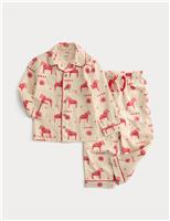 Pure Cotton Horse Print Pyjamas (1-10 Yrs)