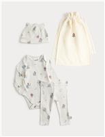 4pc Cotton Rich Paddington Bear Gift Set (0-9 Mths)