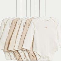 7pk Pure Cotton Turtle Bodysuits (5lbs- 3 yrs)