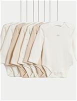 7pk Pure Cotton Turtle Bodysuits (5lbs- 3 yrs)