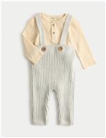 2pc Cotton Blend Knitted Outfit (7lbs-12 Mths)
