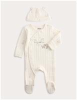 Winnie The Pooh & Friends Sleepsuit with Hat (6lbs-3 Yrs)