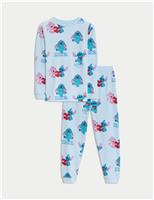 Pure Cotton Lilo & Stitch Pyjamas (3-16 Yrs)