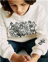 Doodle Boy x SpongeBob SquarePants Print Hoodie (4-16 Yrs)