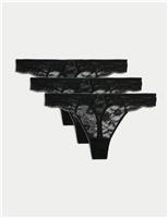 3pk Jasmine Lace Thongs