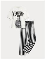 Kids Pure Cotton Wednesday Pyjama Set (6-16 Yrs)