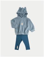 2pc Cotton Rich Peter Rabbit Hoodie Outfit (0-3 Yrs)