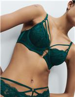 Vera Lace Wired Longline Balcony Bra (A-E)