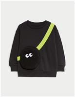 Cotton Rich Monster Sweatshirt (2-8 Yrs)