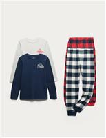Kids 2pk Pure Cotton Checked Pyjama Sets (1-16 Yrs)