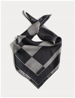 Pure Silk Hand-Rolled Colour Block Scarf