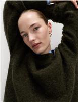 Alpaca Blend Textured Relaxed Jumper