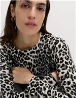 Animal Print Crew Neck Jumper