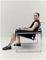 High Waisted Pleat Front Bermuda Shorts