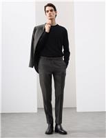 Tailored Fit Pure Wool Puppytooth Trousers