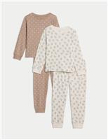 2pk Ditsy Print Pyjama Sets (0-10 Yrs)