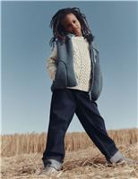 Cotton Rich Cable Knit Jumper (2-8 Yrs)