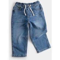M&S Straight Leg Cotton Rich Comfort Waist Jeans (2-8 Yrs) Denim