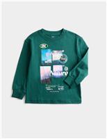 Pure Cotton Graphic Sweatshirt (2-8 Yrs)