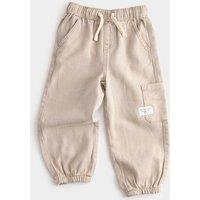 M&S Relaxed Denim Cargo Jeans (2-8 Yrs) Neutral