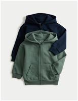2pk Cotton Rich Hoodies (2-8 Yrs)