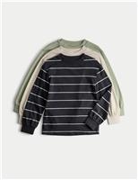 3pk Pure Cotton Tops (2-8 Yrs)