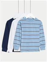3pk Pure Cotton Tops (2-8 Yrs)