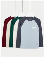 3pk Pure Cotton Colour Block T-Shirts (2-8 Yrs)
