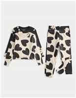 2pk Cotton with Stretch Printed Pyjama Sets (1-8 Yrs)