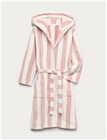 Pure Cotton Striped Hooded Robe (9 Mths-10 Yrs)