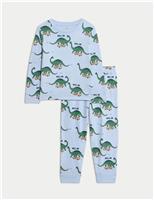 Pure Cotton Dinosaur Pyjamas (1-8 Yrs)