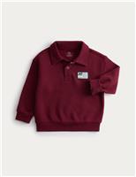 Pure Cotton Collared Rugby Sweatshirt (2-8 Yrs)