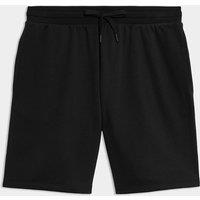 M&S Elasticated Waist Cotton Rich Oversized Shorts Black