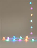 20 Frosted Pastel Battery String Lights