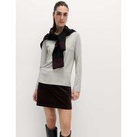 M&S Pure Cotton Everyday Fit Top Grey Marl