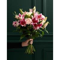 M&S Flower Market Pink Lily & Lisianthus Bouquet