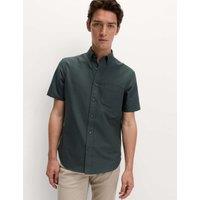 M&S Ultimate Pure Cotton Oxford Shirt Cedar