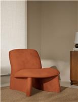 Slipper Velvet Accent Chair